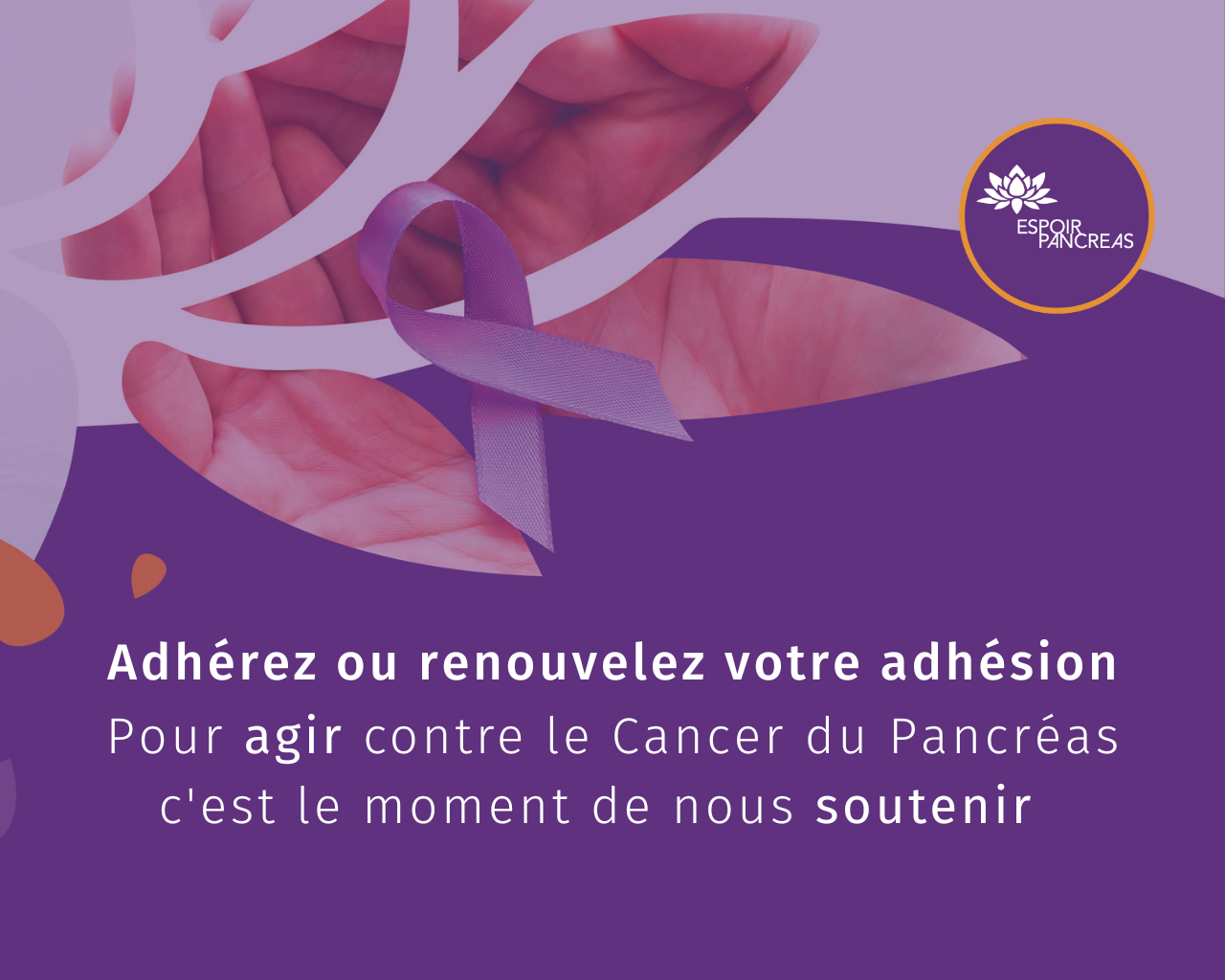 C'est le moment de nous soutenir pour agir contre le Cancer du Pancréas
