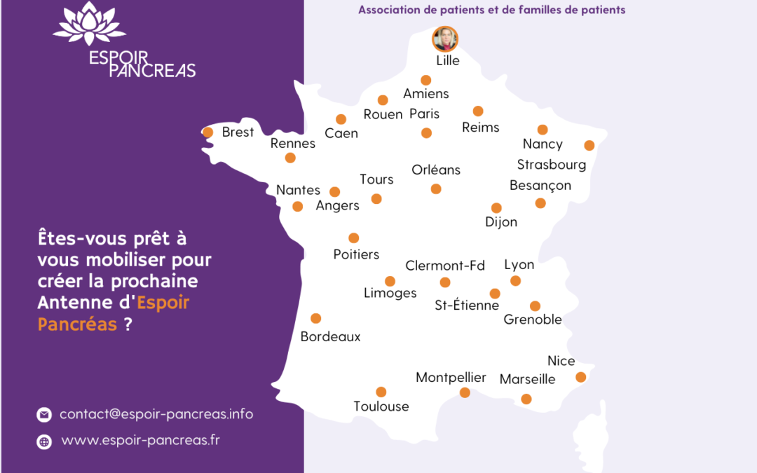 Êtes-vous prêt à vous mobiliser pour créer la prochaine Antenne d’Espoir Pancréas ?