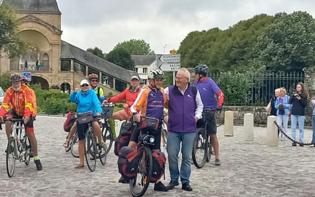 Top départ du périple solidaire de Gilbert ROUVRAY au profit de l’Association ESPOIR PANCRÉAS