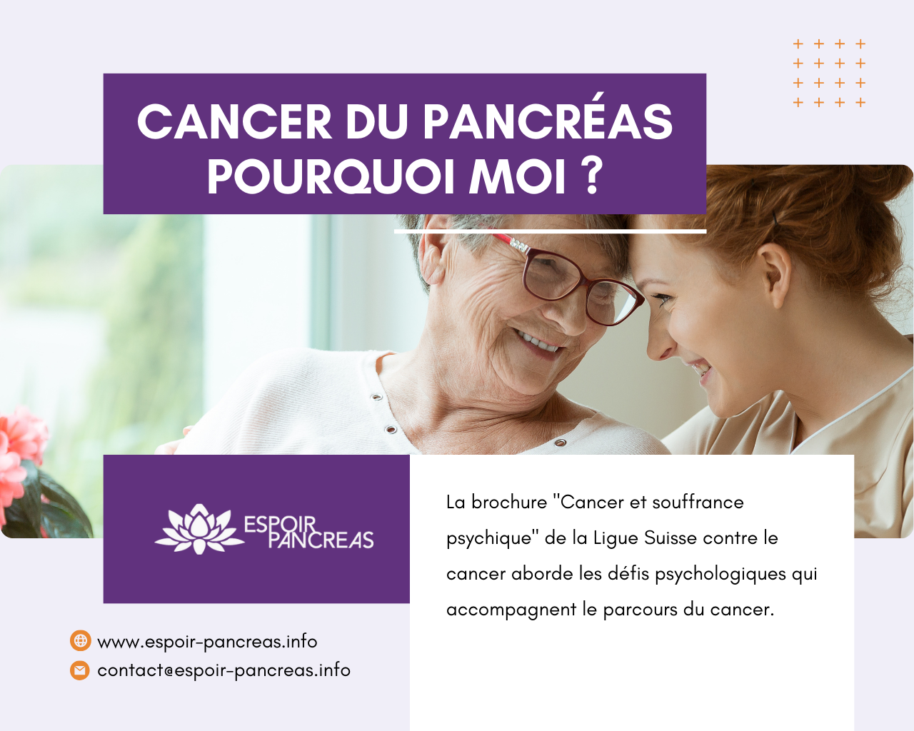 Cancer du Pancréas Pourquoi moi ? Espoir Pancréas