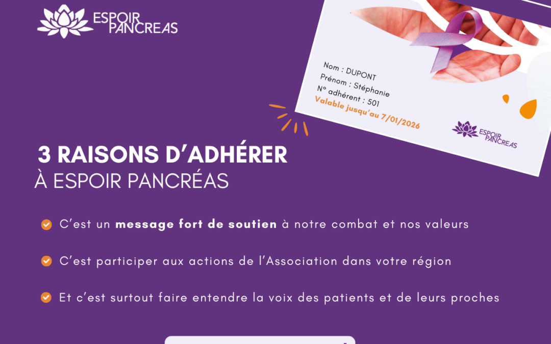 Rejoignez Espoir Pancréas et soutenez la lutte contre le cancer du pancréas
