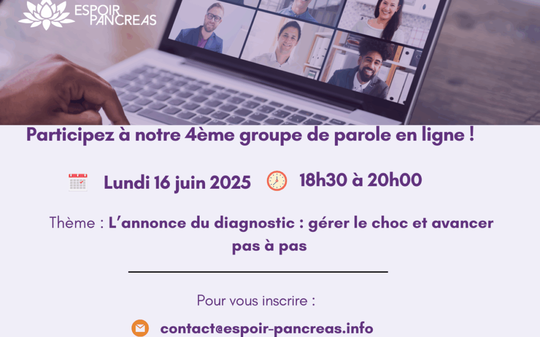 Groupe de parole en ligne – Quatrième session !